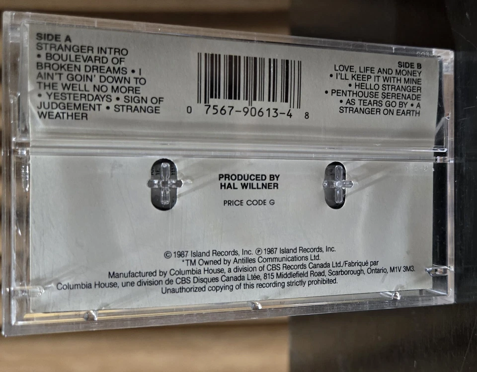 Cassette Island Records 1987 Marianne Faithfull "Strange Weather" Foto 3 de 3