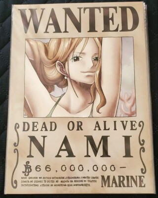 ONE PIECE WANTED POSTER OFFICIAL MUGIWARA STORE Nami A3 size | eBay
