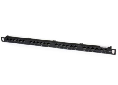 StarTech.com 24 Port 0.5U Cat5e Patch Panel - RJ45 Ethernet Rackmount Cat 5e 110