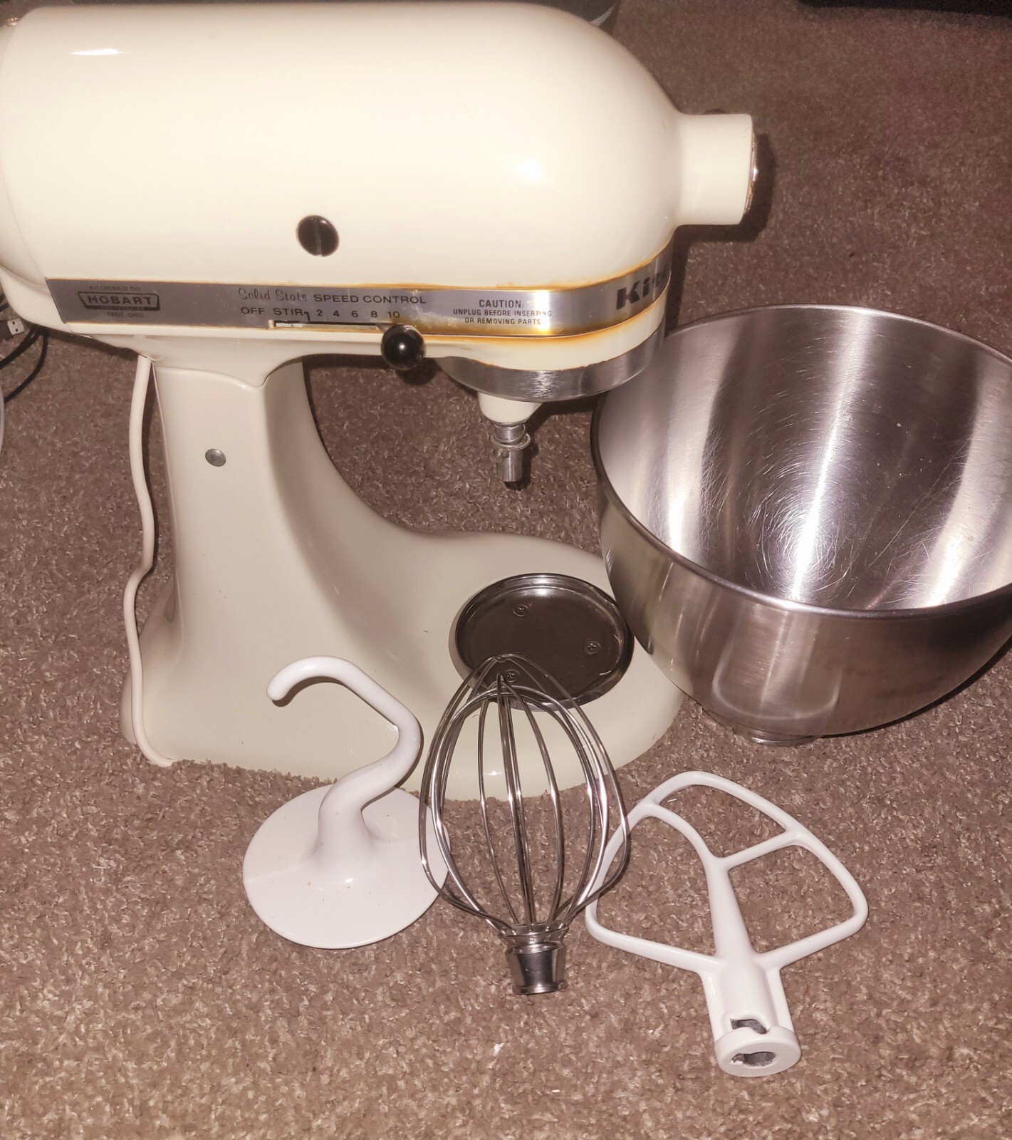 Vintage KitchenAid HOBART Lift Stand Mixer, Model K45SS, 10 Speed w