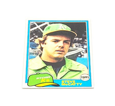 1981 Topps Baseball Steve McCatty Oakland Athletics #503