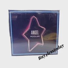 Angel by Mugler, 3 Pc Gift Set for Women 0.8 oz perfume, Perfuming Brush, B/L