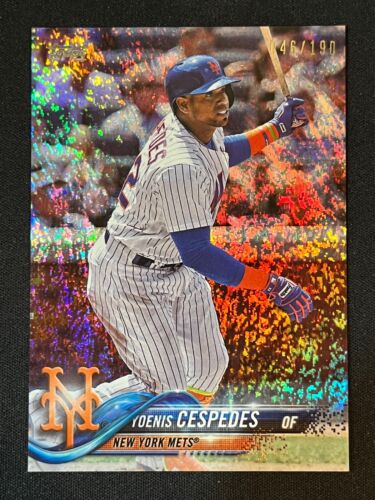 Yoenis Cespedes 2018 Topps Factory Set Foilboard /190 Mets 125 - Picture 1 of 2