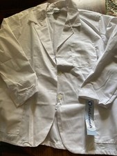 new white lab coat. Fundamentals by White Swan. Extra large. Long sleeve. Thre