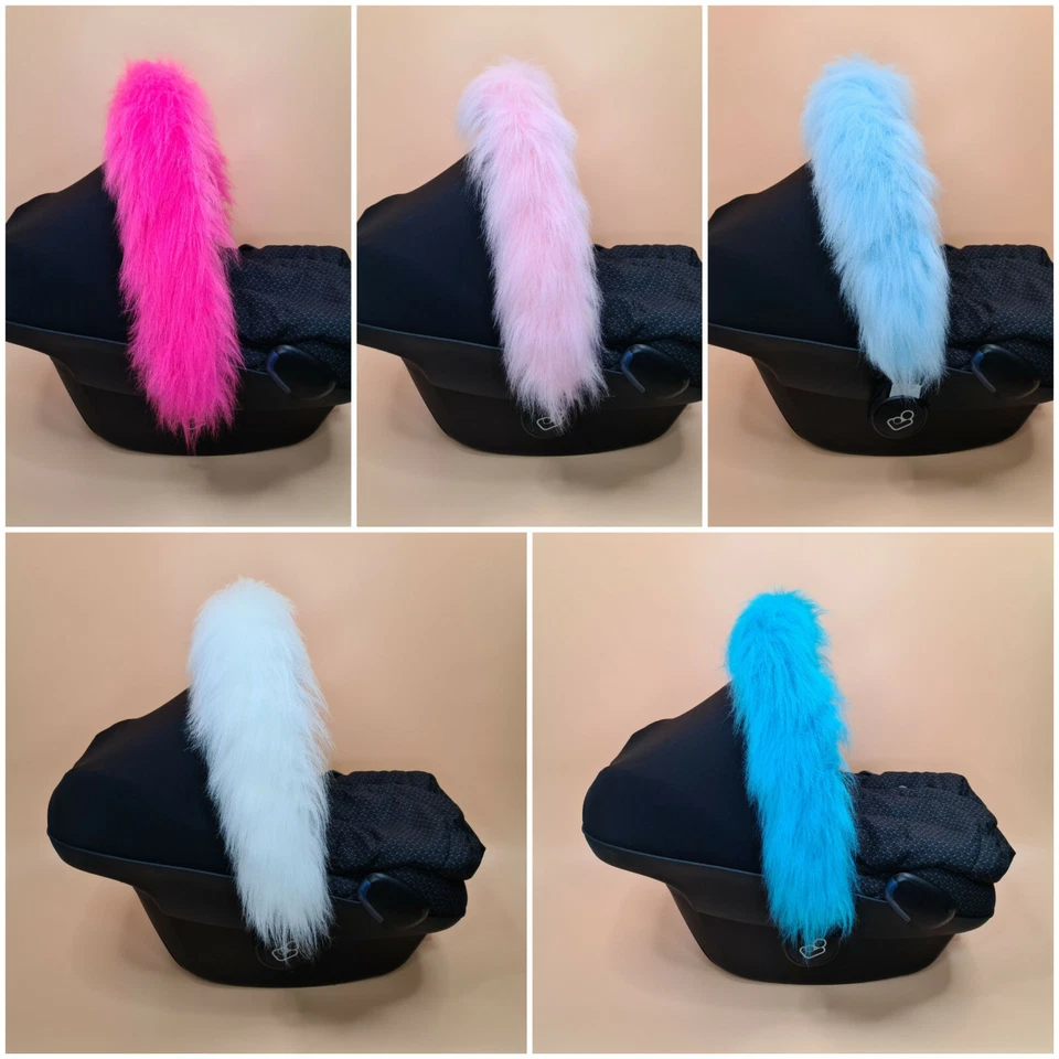 Luxury PRAM FUR Hood Trim Accessories Baby Pushchair Stroller Buggy Prams UK