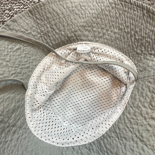 Unbranded Bucket Hat Kids 50 cm Large Gray Smiley Face Logo UPF 50 Sun Cap Beach - Picture 10 of 10