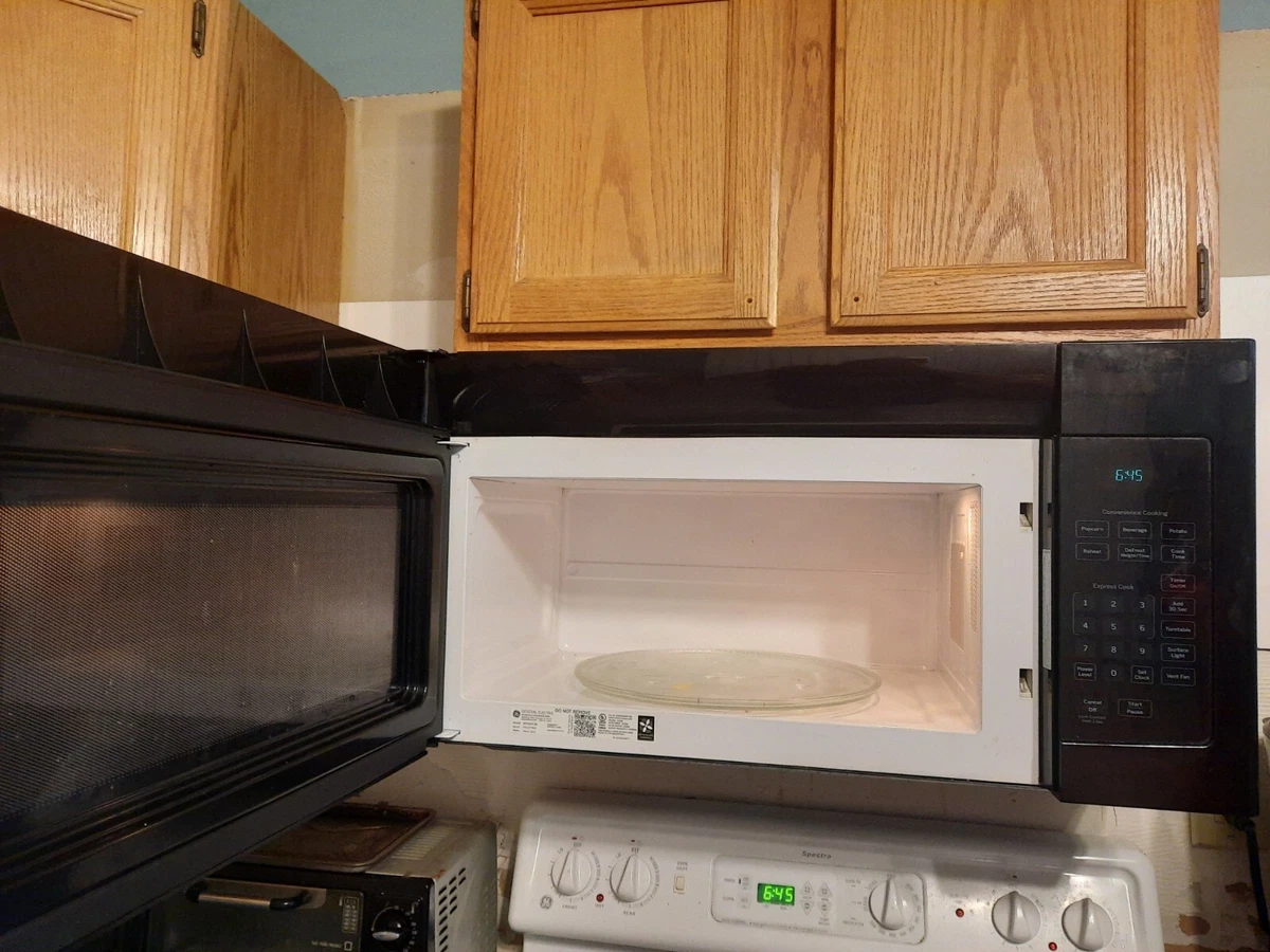 GE over the range microwave black