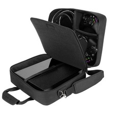 Console Case for Xbox One, Series S  Xbox 360 with Accessory Storage Black 