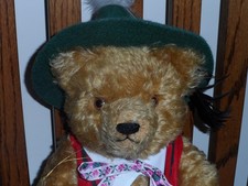 Vintage HERMANN mohair bear OKTOBERFEST 75th ...