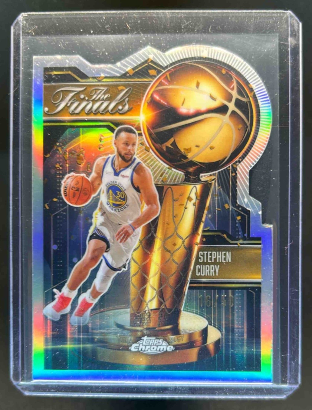 2025-26 Topps Chrome Stephen Curry Finals Gold Refractor SSP #/50 Warriors