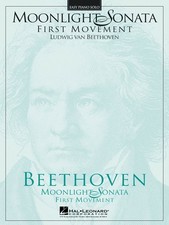 Moonlight Sonata 1st Movement by Beethoven Easy Piano Solo Classical Sheet Music