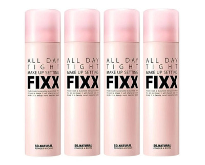 SONATURAL All Day Tight Make Up Setting Fixx Fixer 75ml - 4 Pack