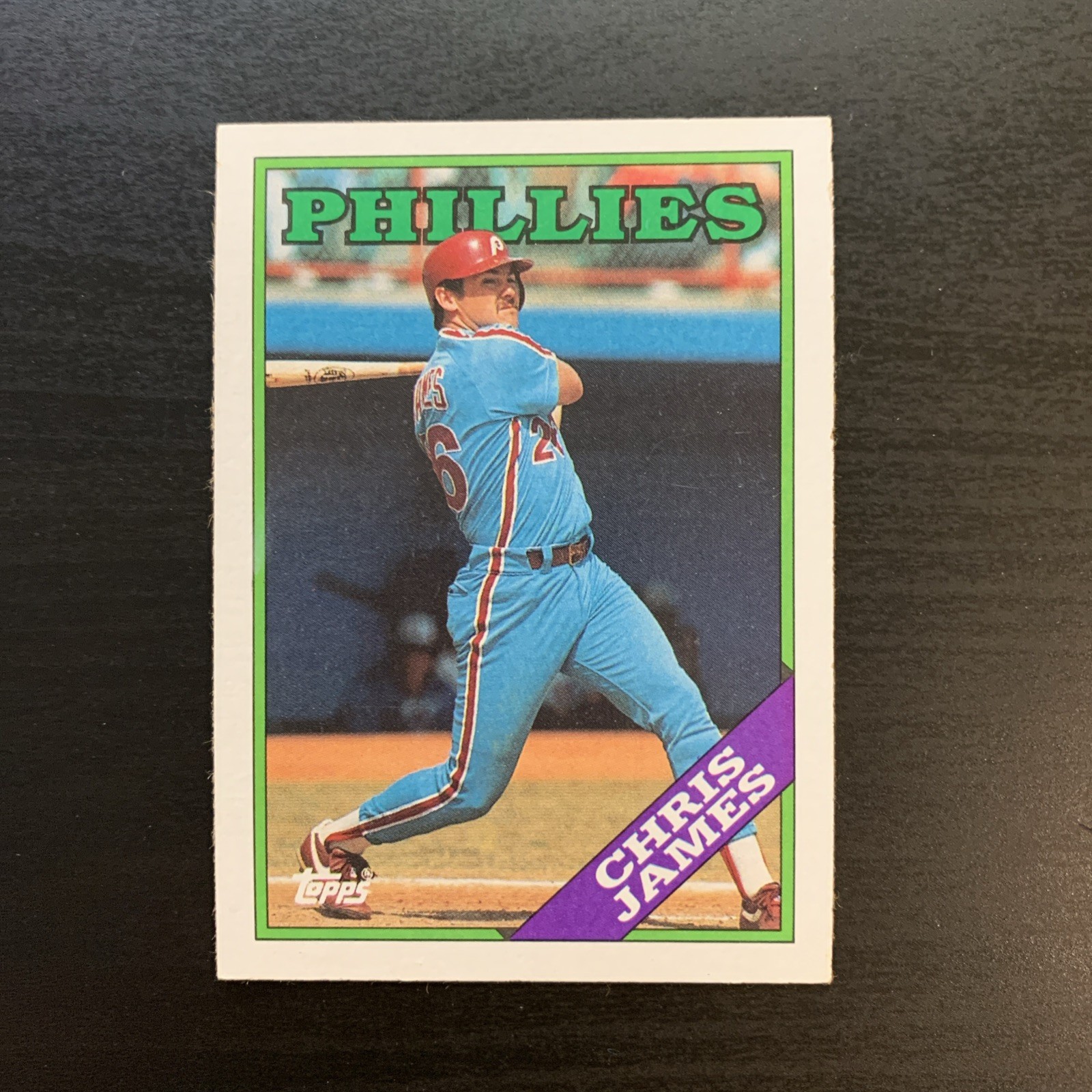 1988 Topps Chris James Philadelphia Phillies #572 Baseball Card