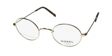 NEW MOREL 1880 60157M GLASSES METAL & PLASTIC 46-24-145 GOLD OVAL DD08 FULL-RIM