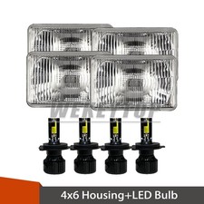 Fit Chevrolet Monte Carlo Ss 1980-1988 4pcs 4x6 Led Headlights Hi-lo Beam Fit Chevrolet Monte Carlo Ss 1980-1988 4pcs 4x6 Led Headlights Hi-lo Beam