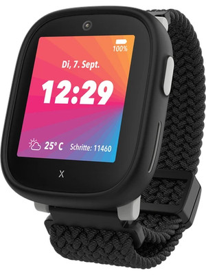 XPLORA X6 Gen 2 Kindersmartwatch Textilarmband IP68 für Nano Sim Schwarz