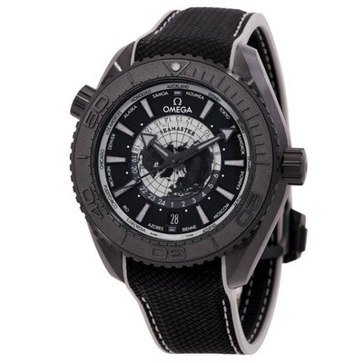 Omega Seamaster World Time Automatic Black Dial Men's Watch 215.92.46.22.01.007
