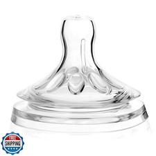 4pcs Bottle Nipples Transparent Soft Silicone Baby Bottles Nipples for 6 to 1