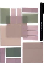 DiverseBee Transparent Sticky Notes (Includes Quick Dry Pen), Cute Clear Stic...