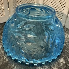 Westmoreland Ice Blue Wildflower Fairy Lamp Top Only