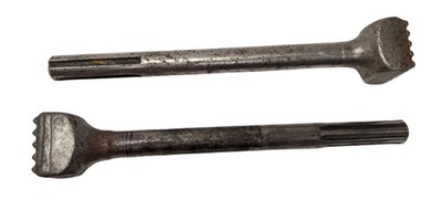 *Lot Of 2* Used SDS Max 10'' 25 Tooth Bush Hammer Drill Bit