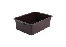 New Winco Dish Box Bus Tub Brown 21.5 x 15 x 7 Restaurant Kitchen Dishwasher