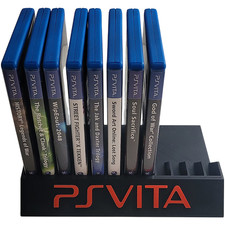 Sony PlayStation PS Vita Game Case Stand Display Holder Rack Organizer Tray Logo