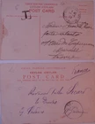 Ceylon: Edward VII  1906 & 1907 postcards to France.