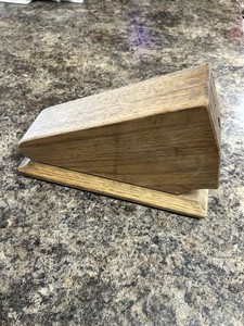 Vintage Case XX Knife Block Oak 7-Slot Low Profile for 6 Knives/1 Sharpening Rod