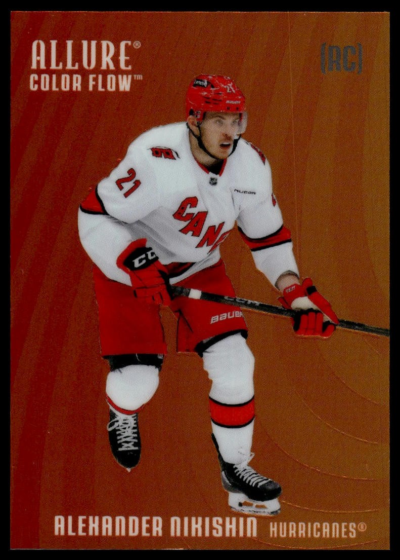 2025-26 Upper Deck Allure #CF-3 Alexander Nikishin Color Flow Red-Orange RC