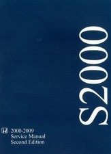 2000-2009 Honda S2000 Factory Shop Service Manual 2000-2009 Honda S2000 Factory Shop Service Manual