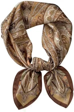 Hexchasty Head Hair Scarf Satin Silk Feeling Scarves for Women Lightweight Fashi