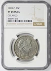 1893-O Barber Half Dollar 50C VF Details Cleaned NGC