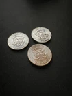 LOT OF 3 1964 BRILLIANT UNCIRCULATED KENNEDY SILVER HALF DOLLAR COINS