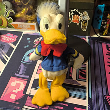 Disney Donald Duck Plush Stuffed Animal Blue Sailor Outfit Red Bow Small 6-14 in