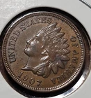 1907 1C BN Indian Cent AU Details