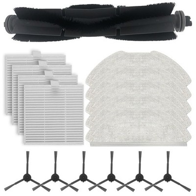 Easy to Attach Mop Cloths Side Brushes for AIRROBO T20/T20+ Vacuum Cleaner