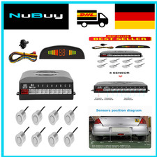 Tkoofn Einparkhilfe Rückfahrhilfe 8 Sensoren Hinter LED Display Auto Parken