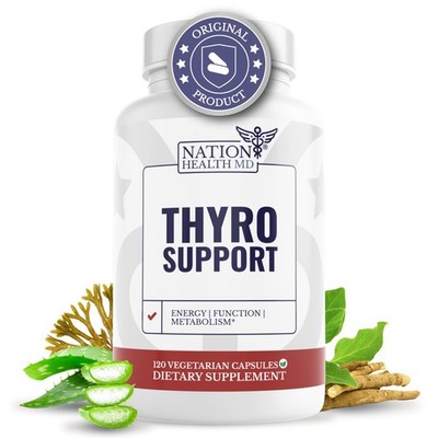 Thyro Support - Thyroid Supplement with Selenium, Bladderwrack & Zinc - Thyro...