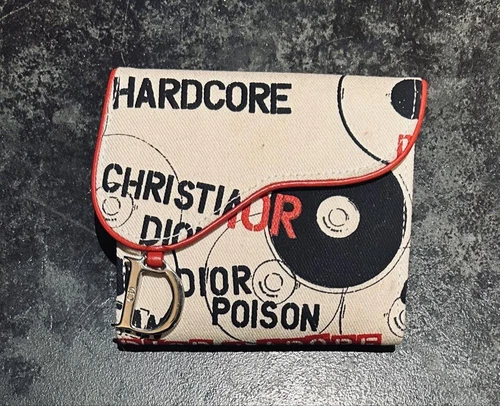 Rare ! Vente portefeuille à deux volets Dior John Galliano époque Hardcore !
