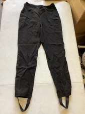 Cesare Fabbri Dress Pants Trousers Womens EUR 44 Black Wool Blend Straight Leg