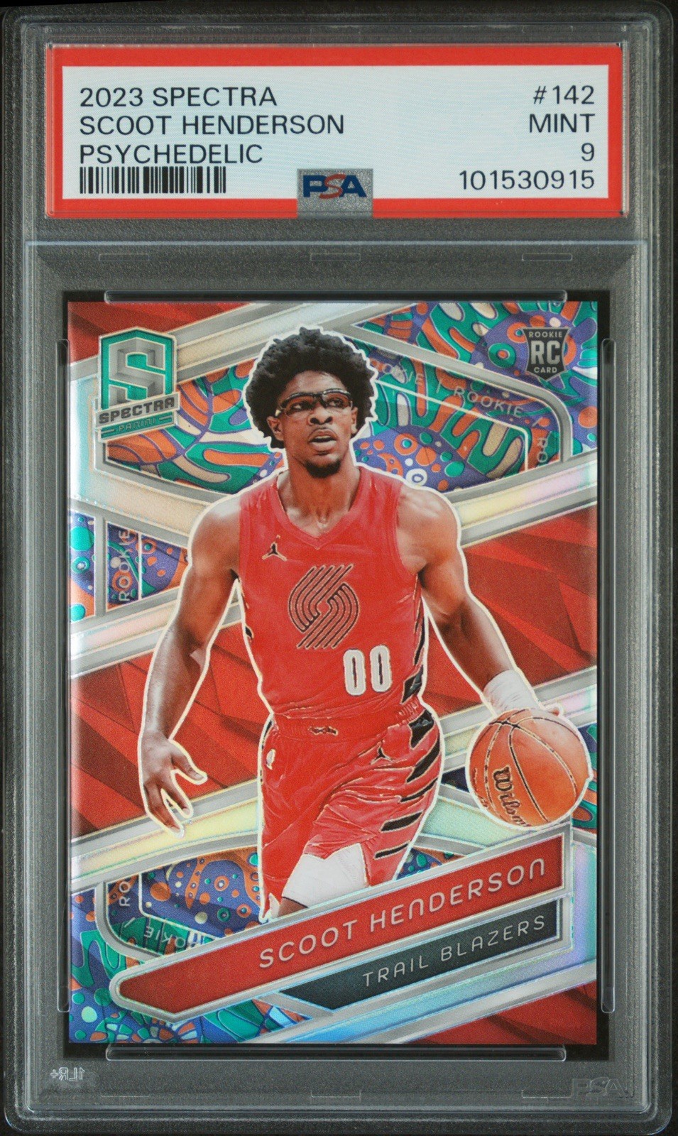 2023-24 Panini Spectra - #142 Scoot Henderson - Psychedelic - RC Rookie