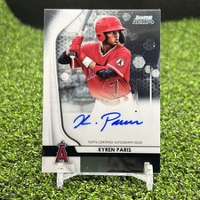 2020 Bowman Sterling Kyren Paris Auto Prospect Autographs AU #BSPA-KP Card
