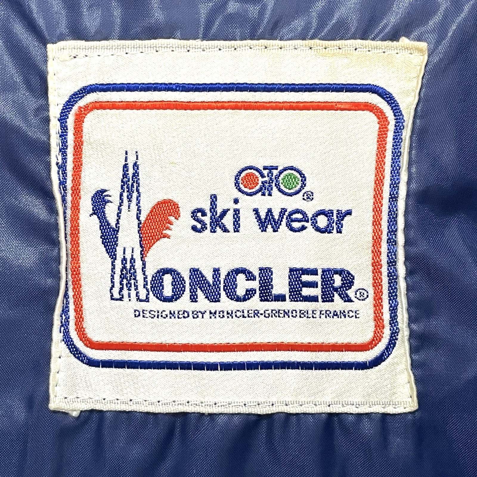 Authentic Vintage MONCLER Original Down Jacket Ski Wear Blue Nylon Woman 80s S/M thumbnail 22