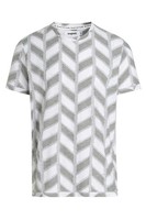 Desigual Herren-T-Shirt Candido Grau FischgräTenmuster S