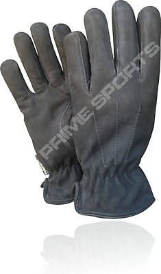 REAL COW NUBUCK LEATHER WINTER THINSULATE 70GRAM STYLISH FASHION GLOVE BLACK 087