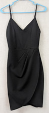 Lulus sz S Forever Your Girl Mini Dress black sleeveless tank bodycon 1261