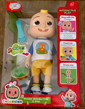 Cocomelon DELUXE INTERACTIVE JJ DOLL Feed Dress Sing With Me Vegetables Song New