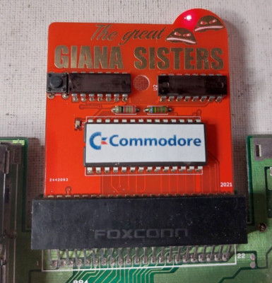 The Great Giana Sisters Commodore 64 C64 128 cartridge cartuccia PLA SID game