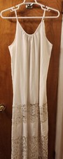 New Mixmax Women's White Boho Summer Beach Maxi Dress Size XL